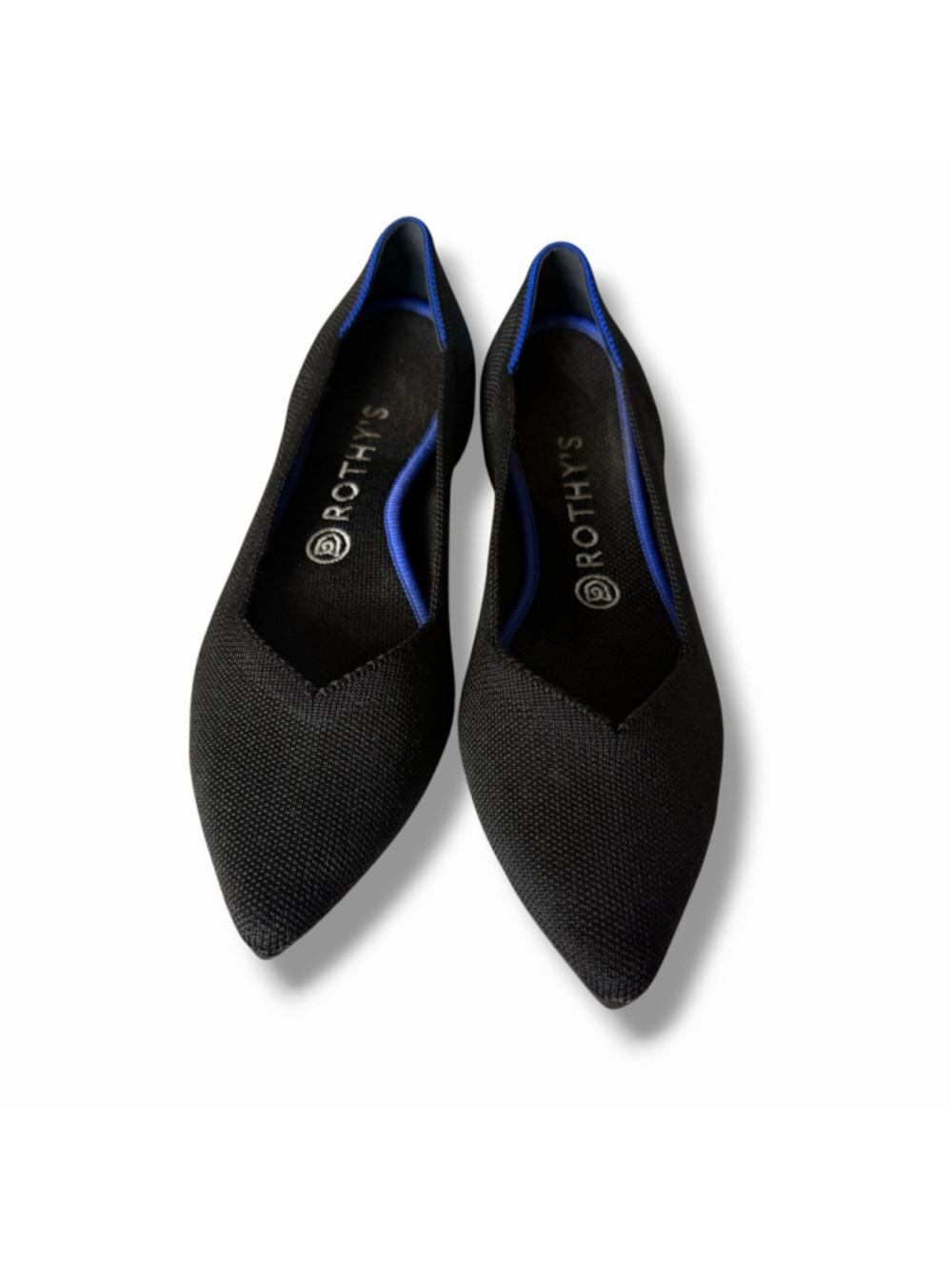 Rothy's The Point Womens Size 9 Black Casual Classic Slip On Ballet Flats EUC